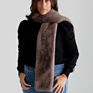 Minky Couture Caribou Scarf (burgundy red)